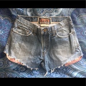 Levi’s cutoff denim shorts